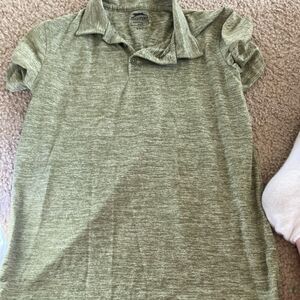 Boys Green Slazenger Golf Athletic Polo Shirt